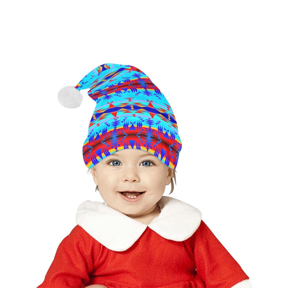 Between the Mountains Blue Santa Hat Santa Hat e-joyer 