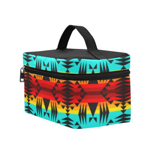 Between the Mountains Cosmetic Bag/Large (Model 1658) Cosmetic Bag e-joyer 