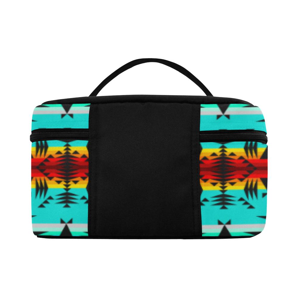 Between the Mountains Cosmetic Bag/Large (Model 1658) Cosmetic Bag e-joyer 