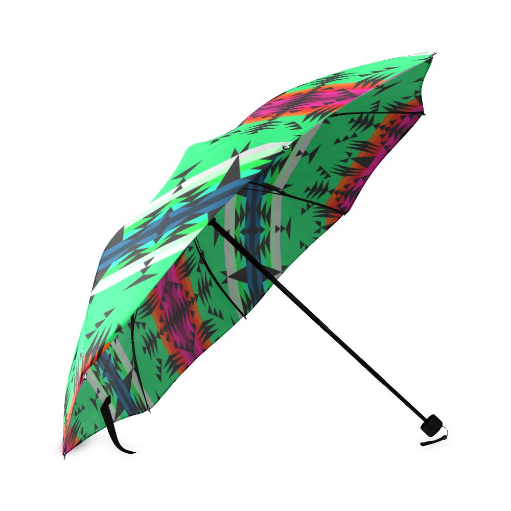 Between the Mountains Deep Lake Foldable Umbrella Foldable Umbrella e-joyer 