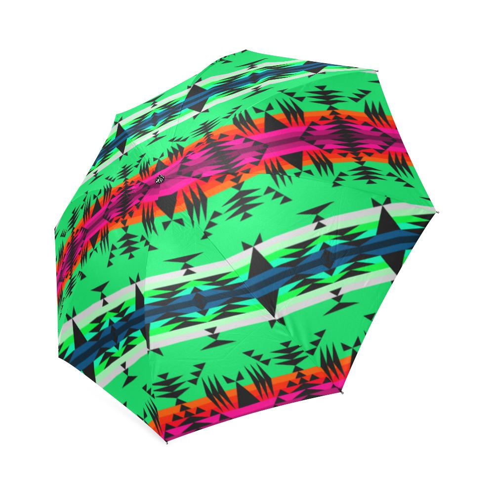 Between the Mountains Deep Lake Foldable Umbrella Foldable Umbrella e-joyer 