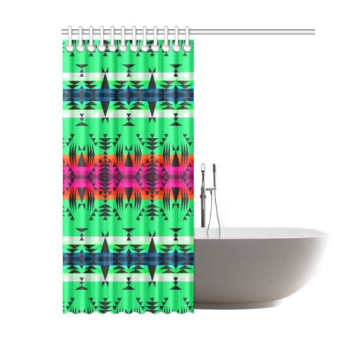 Between the Mountains Deep Lake Shower Curtain 60"x72" Shower Curtain 60"x72" e-joyer 