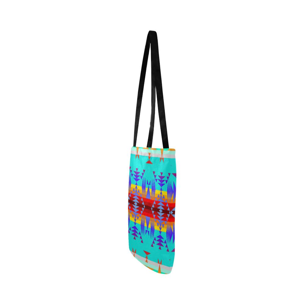 Between the Mountains Fire Reusable Shopping Bag Model 1660 (Two sides) Shopping Tote Bag (1660) e-joyer 