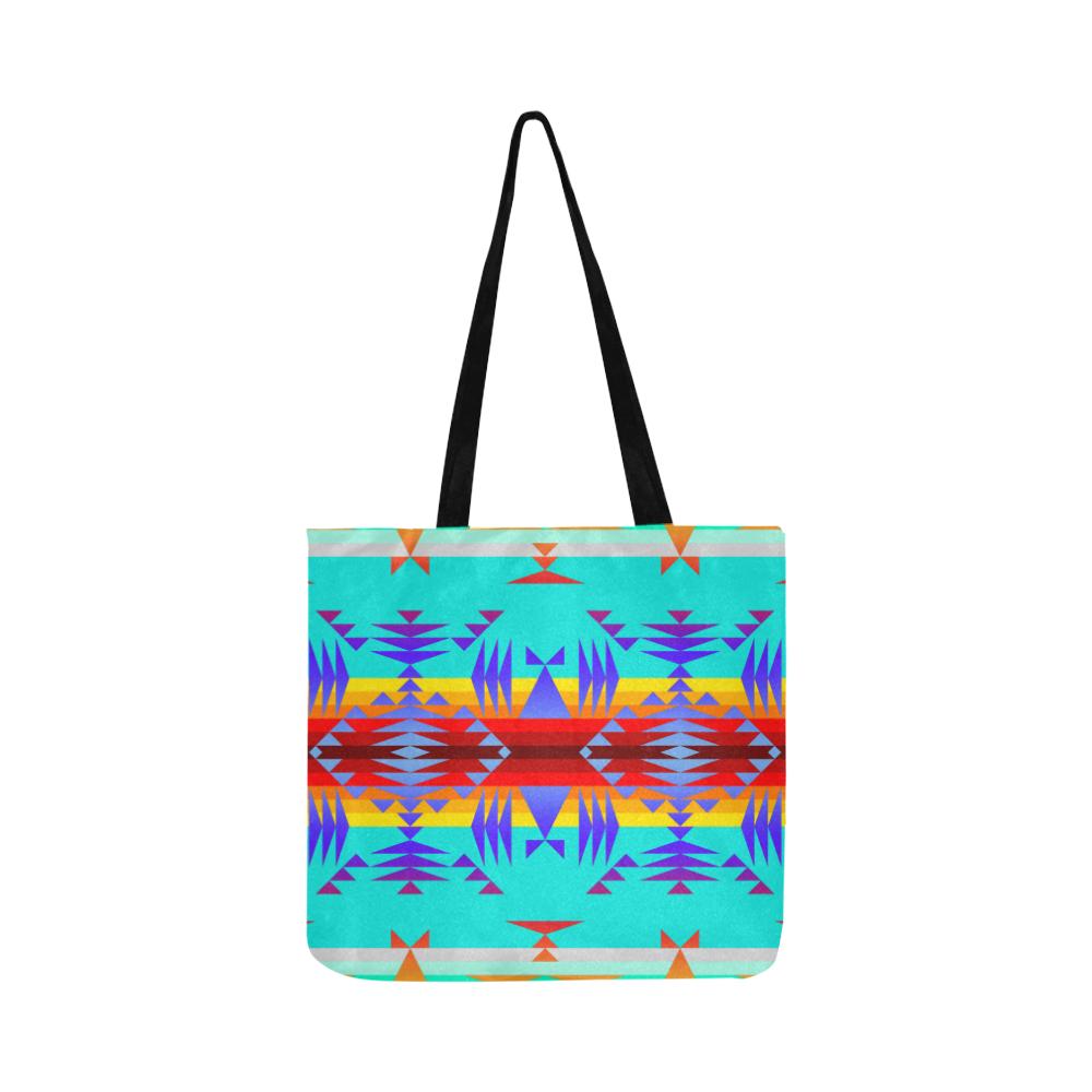 Between the Mountains Fire Reusable Shopping Bag Model 1660 (Two sides) Shopping Tote Bag (1660) e-joyer 