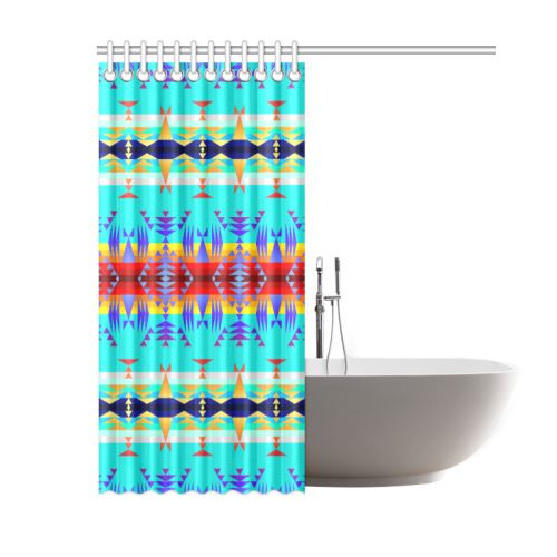 Between the Mountains Fire Shower Curtain 60"x72" Shower Curtain 60"x72" e-joyer 