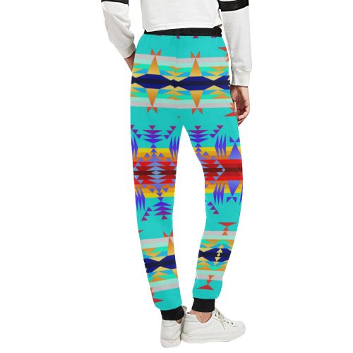 Between the Mountains Fire Women's All Over Print Sweatpants (Model L11) Women's All Over Print Sweatpants (L11) e-joyer 