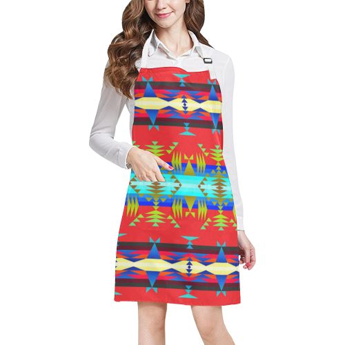 Between the Mountains Greasy Sierra All Over Print Apron All Over Print Apron e-joyer 