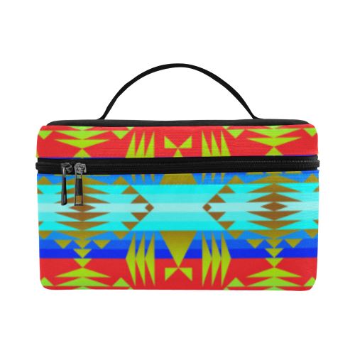 Between the Mountains Greasy Sierra Cosmetic Bag/Large (Model 1658) Cosmetic Bag e-joyer 