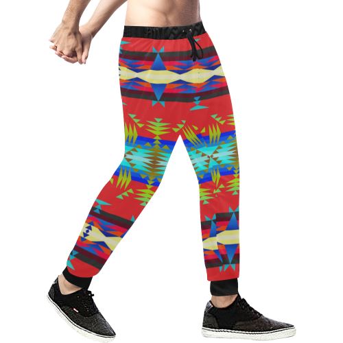 Between the Mountains Greasy Sierra Men's All Over Print Sweatpants (Model L11) Men's All Over Print Sweatpants (L11) e-joyer 