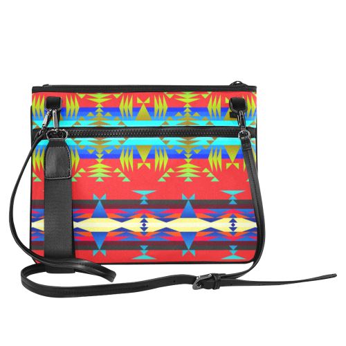 Between the Mountains Greasy Sierra Slim Clutch Bag (Model 1668) Slim Clutch Bags (1668) e-joyer 