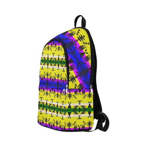 Between the Mountains Greasy Yellow Fabric Backpack for Adult (Model 1659) Casual Backpack for Adult (1659) e-joyer 