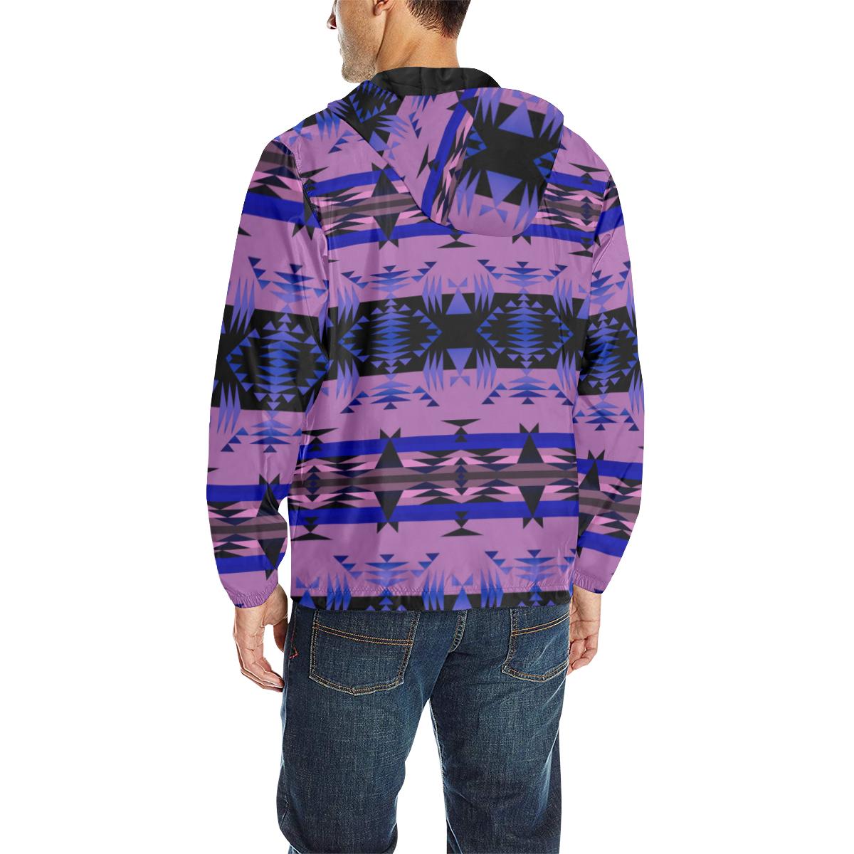 Between the Mountains Moon Shadow Unisex Quilted Coat All Over Print Quilted Windbreaker for Men (H35) e-joyer 
