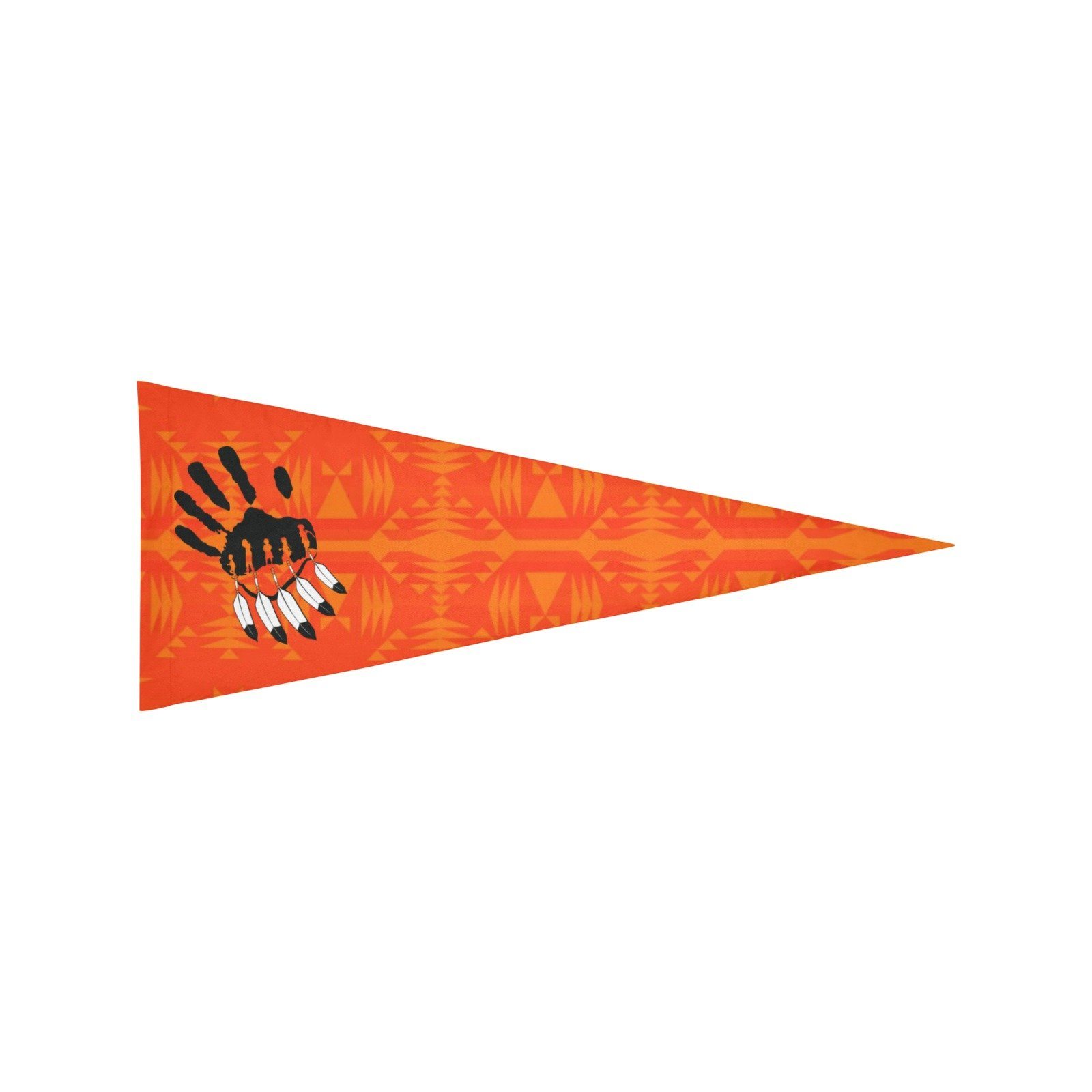 Between the Mountains Orange A feather for each Trigonal Garden Flag 30"x12" Trigonal Garden Flag 30"x12" e-joyer 