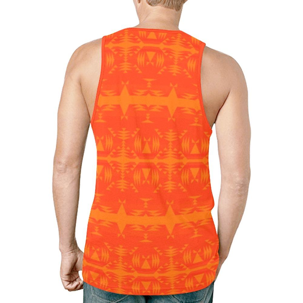 Between the Mountains Orange Carrying Their Prayers New All Over Print Tank Top for Men (Model T46) New All Over Print Tank Top for Men (T46) e-joyer 