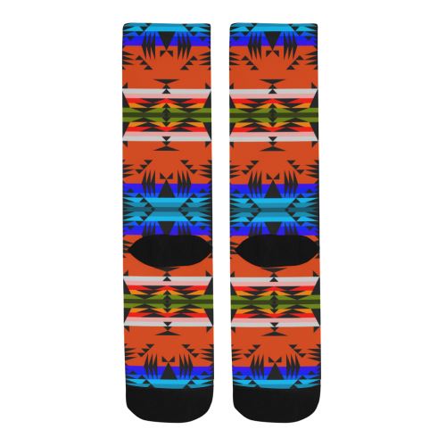 Between the Mountains Orange Trouser Socks Socks e-joyer 