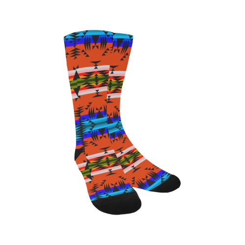 Between the Mountains Orange Trouser Socks Socks e-joyer 