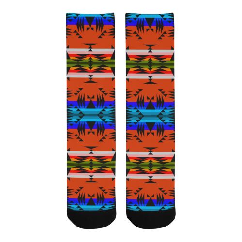 Between the Mountains Orange Trouser Socks Socks e-joyer 