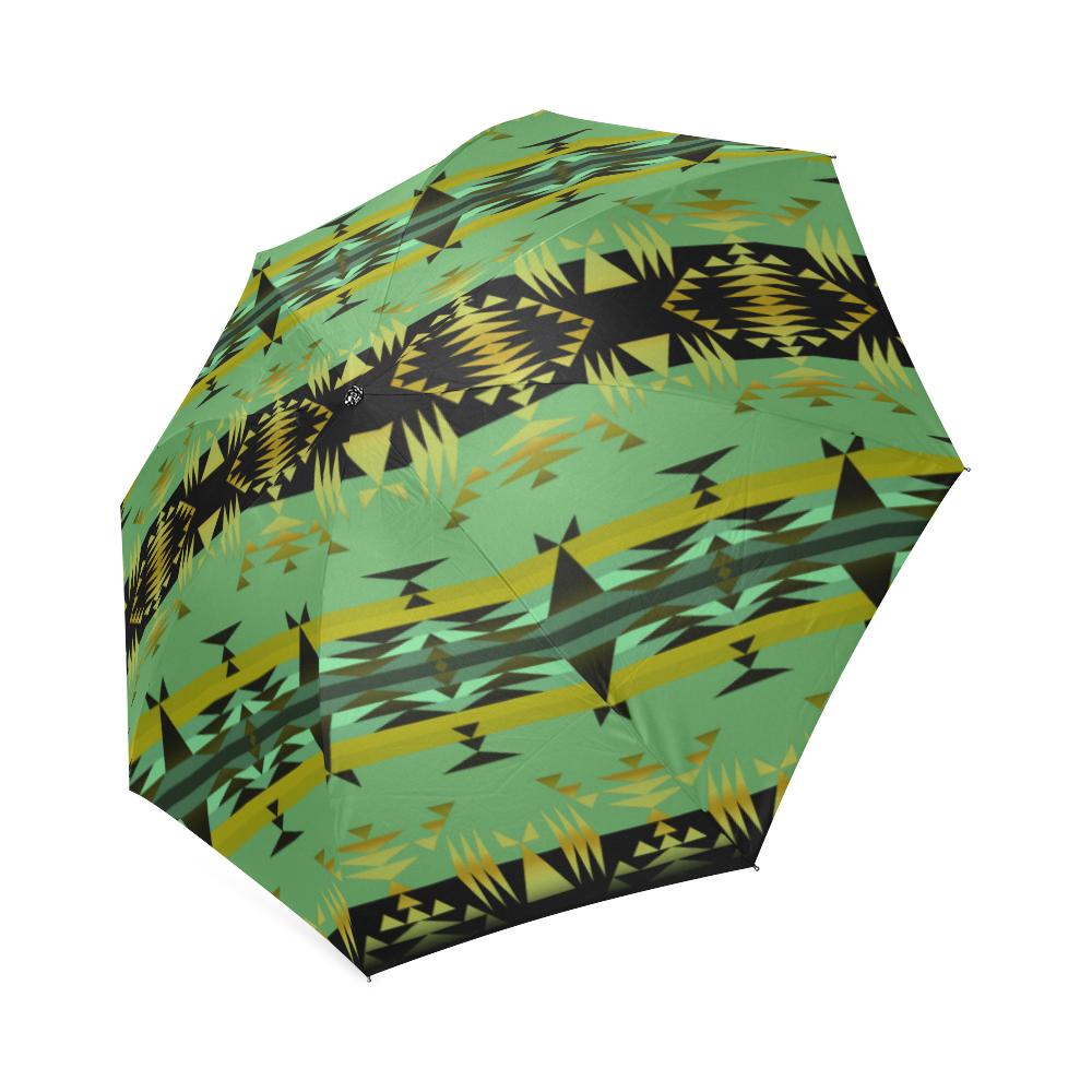 Between the Mountains Sage Foldable Umbrella Foldable Umbrella e-joyer 