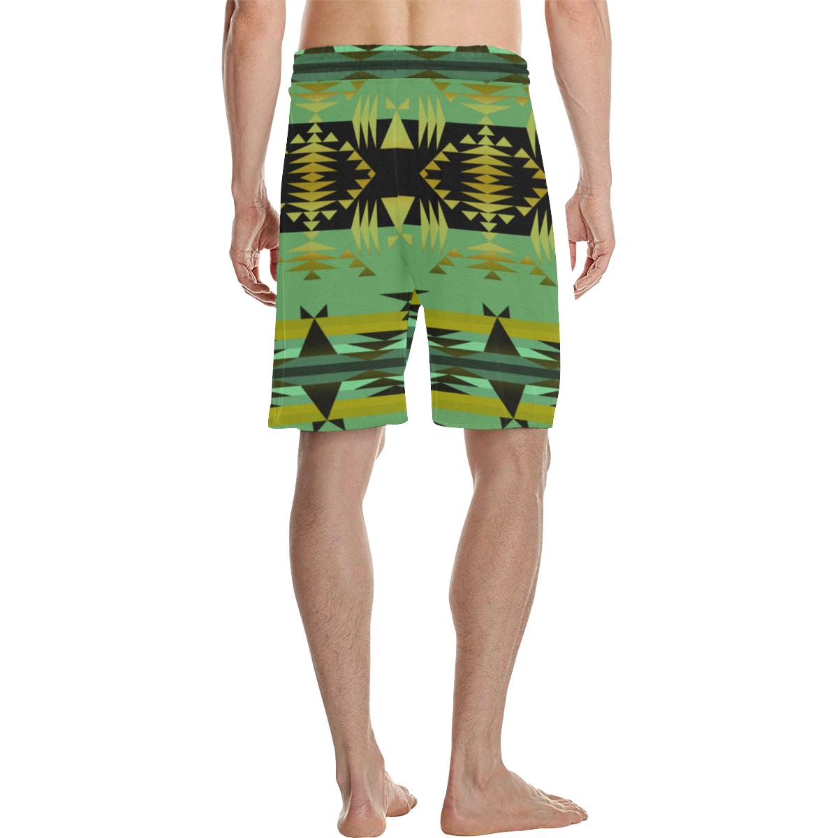 Between the Mountains Sage Men's All Over Print Casual Shorts (Model L23) Men's Casual Shorts (L23) e-joyer 
