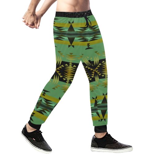 Between the Mountains Sage Men's All Over Print Sweatpants (Model L11) Men's All Over Print Sweatpants (L11) e-joyer 