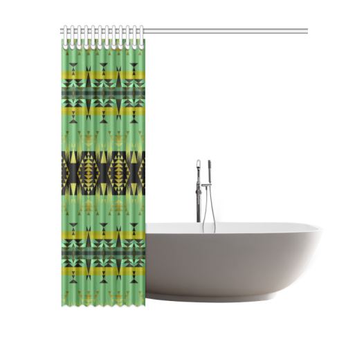 Between the Mountains Sage Shower Curtain 60"x72" Shower Curtain 60"x72" e-joyer 