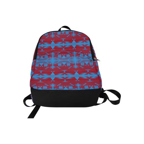 Between the Mountains Sierra Deep Lake Fabric Backpack for Adult (Model 1659) Casual Backpack for Adult (1659) e-joyer 