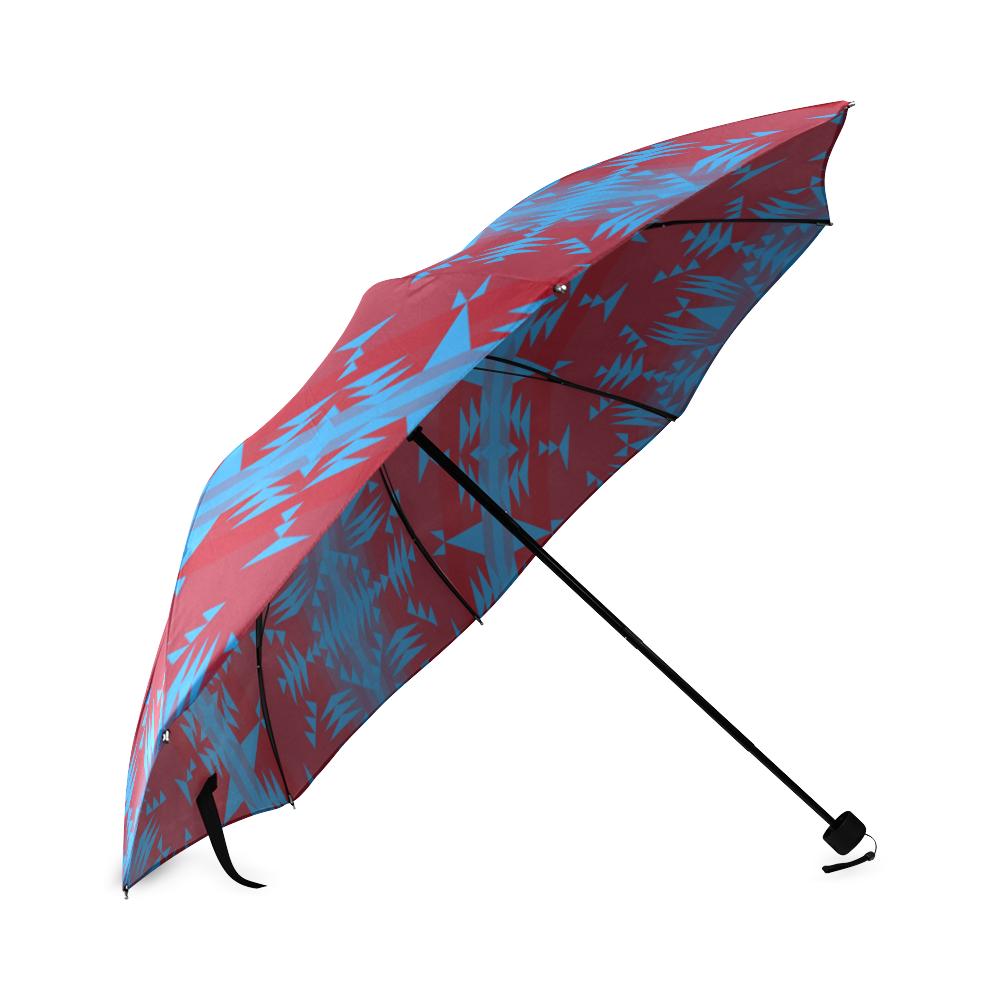 Between the Mountains Sierra Deep lake Foldable Umbrella Foldable Umbrella e-joyer 