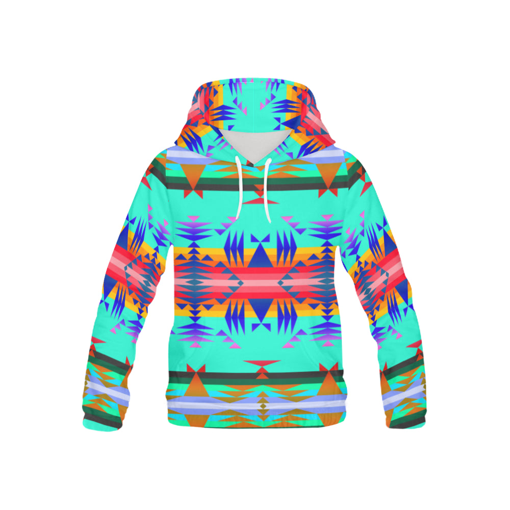 Between the Mountains Spring All Over Print Hoodie for Kid (USA Size) (Model H13) All Over Print Hoodie for Kid (H13) e-joyer 