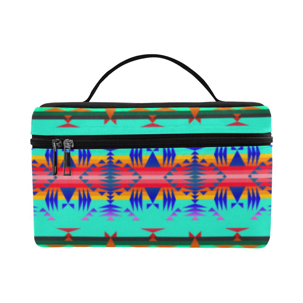 Between the Mountains Spring Cosmetic Bag/Large (Model 1658) Cosmetic Bag e-joyer 