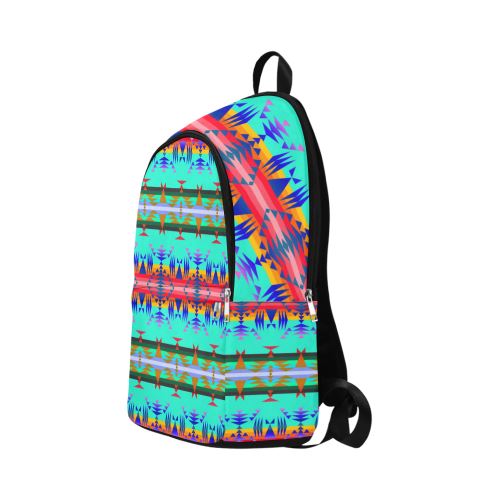 Between the Mountains Spring Fabric Backpack for Adult (Model 1659) Casual Backpack for Adult (1659) e-joyer 