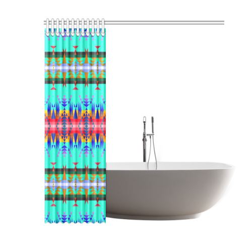 Between the Mountains Spring Shower Curtain 60"x72" Shower Curtain 60"x72" e-joyer 