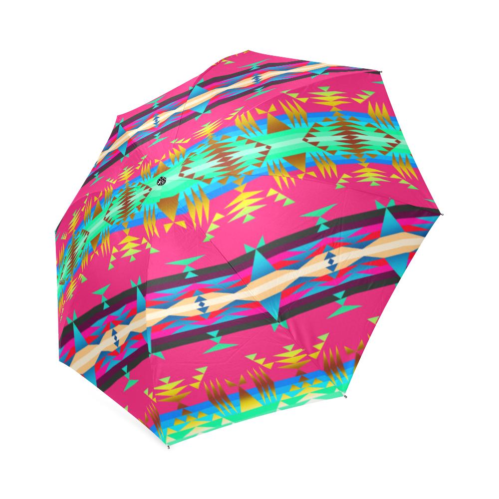 Between the Mountains Sunset Sky Foldable Umbrella Foldable Umbrella e-joyer 