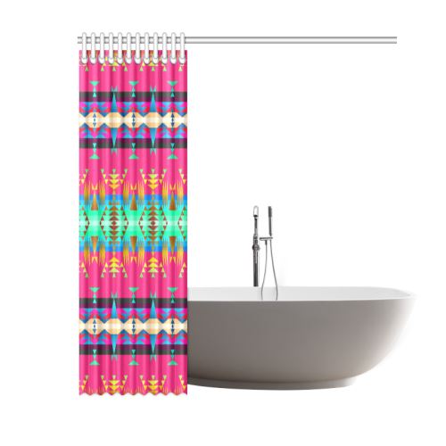 Between the Mountains Sunset Sky Shower Curtain 60"x72" Shower Curtain 60"x72" e-joyer 