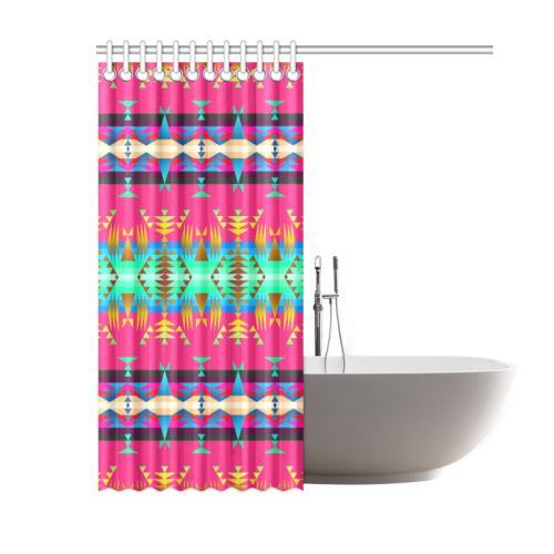 Between the Mountains Sunset Sky Shower Curtain 60"x72" Shower Curtain 60"x72" e-joyer 