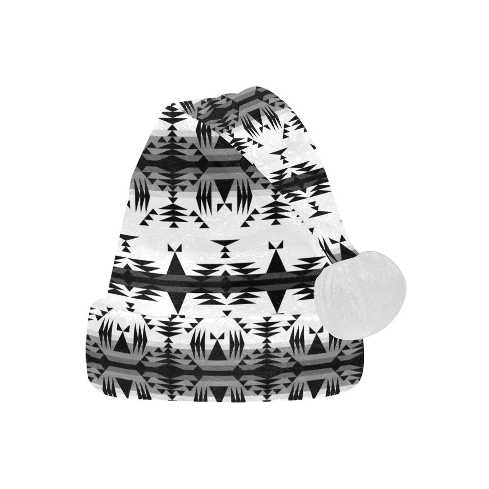 Between the Mountains White and Black Santa Hat Santa Hat e-joyer 