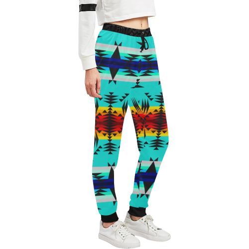 Between the Mountains Women's All Over Print Sweatpants (Model L11) Women's All Over Print Sweatpants (L11) e-joyer 