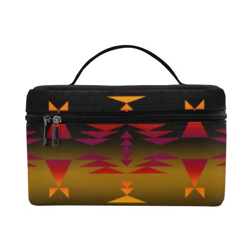 Between the Sierra Mountains Cosmetic Bag/Large (Model 1658) Cosmetic Bag e-joyer 