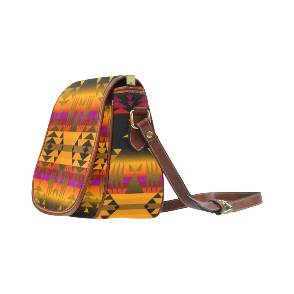 Between the Sierra Mountains Saddle Bag/Small (Model 1649) Full Customization Saddle Bag/Small (Full Customization) e-joyer 