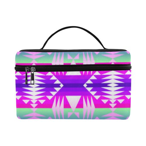 Between the Wasatch Mountains Cosmetic Bag/Large (Model 1658) Cosmetic Bag e-joyer 