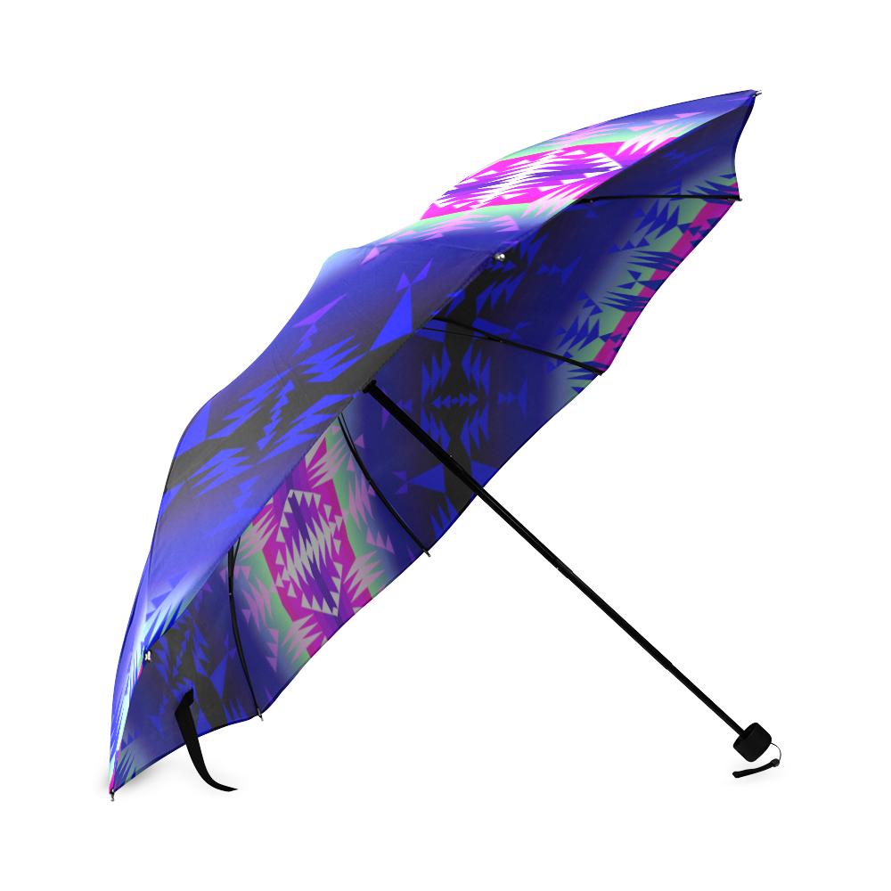 Between the Wasatch Mountains Foldable Umbrella Foldable Umbrella e-joyer 