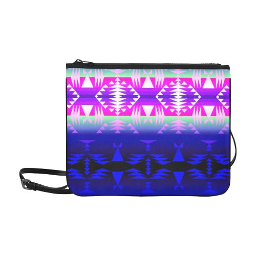 Between the Wasatch Mountains Slim Clutch Bag (Model 1668) Slim Clutch Bags (1668) e-joyer 