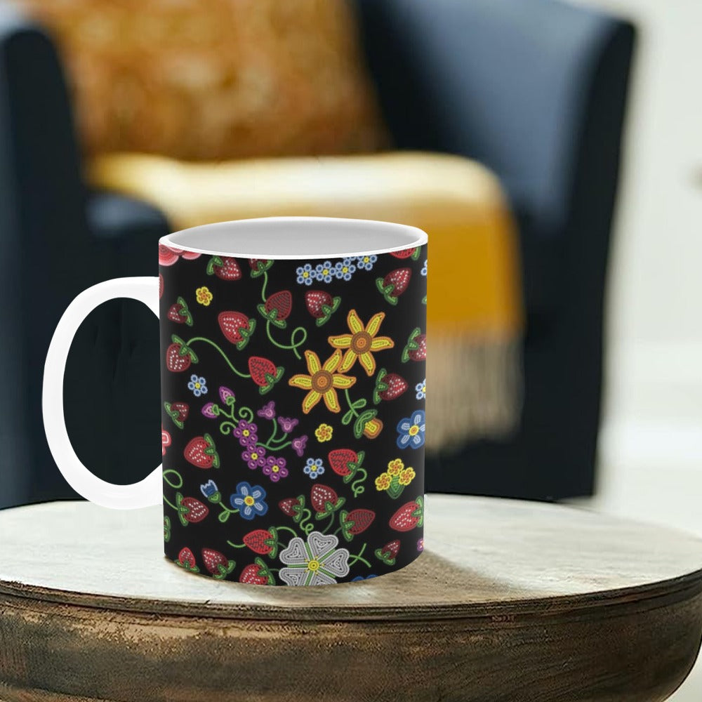 Berry Pop Midnight White Mug(11OZ)