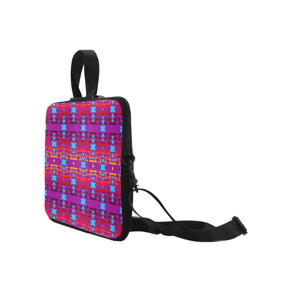 Big Pattern Fire Colors and Sky Moon Shadow Laptop Handbags 17" Laptop Handbags 17" e-joyer 