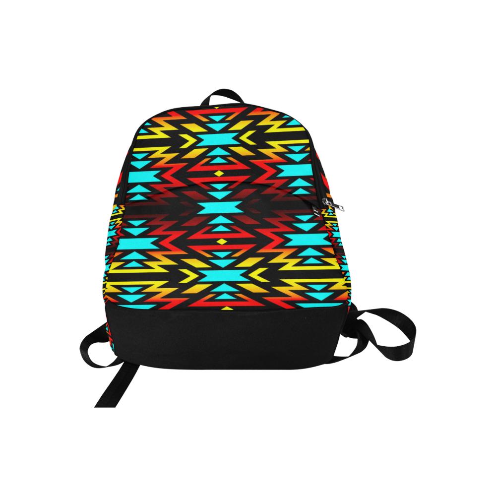Black Fire and Sky Fabric Backpack for Adult (Model 1659) Casual Backpack for Adult (1659) e-joyer 