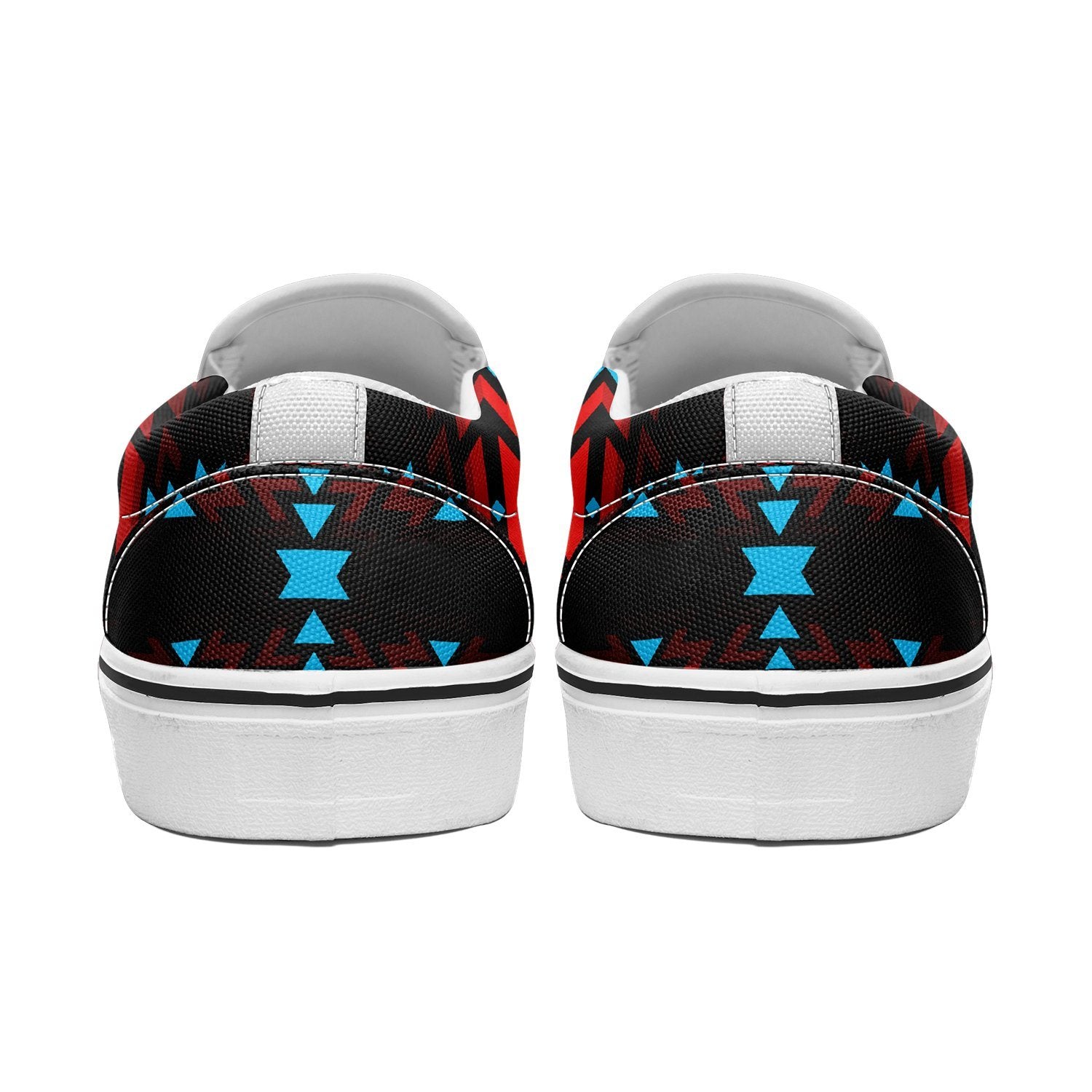 Black Fire and Sky Otoyimm Canvas Slip On Shoes 49 Dzine 