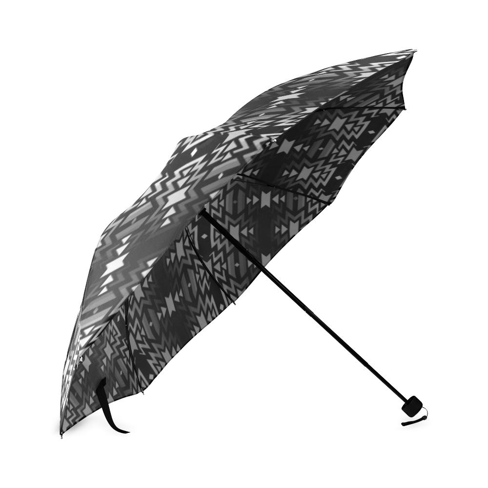 Black Fire Black and Gray Foldable Umbrella Foldable Umbrella e-joyer 