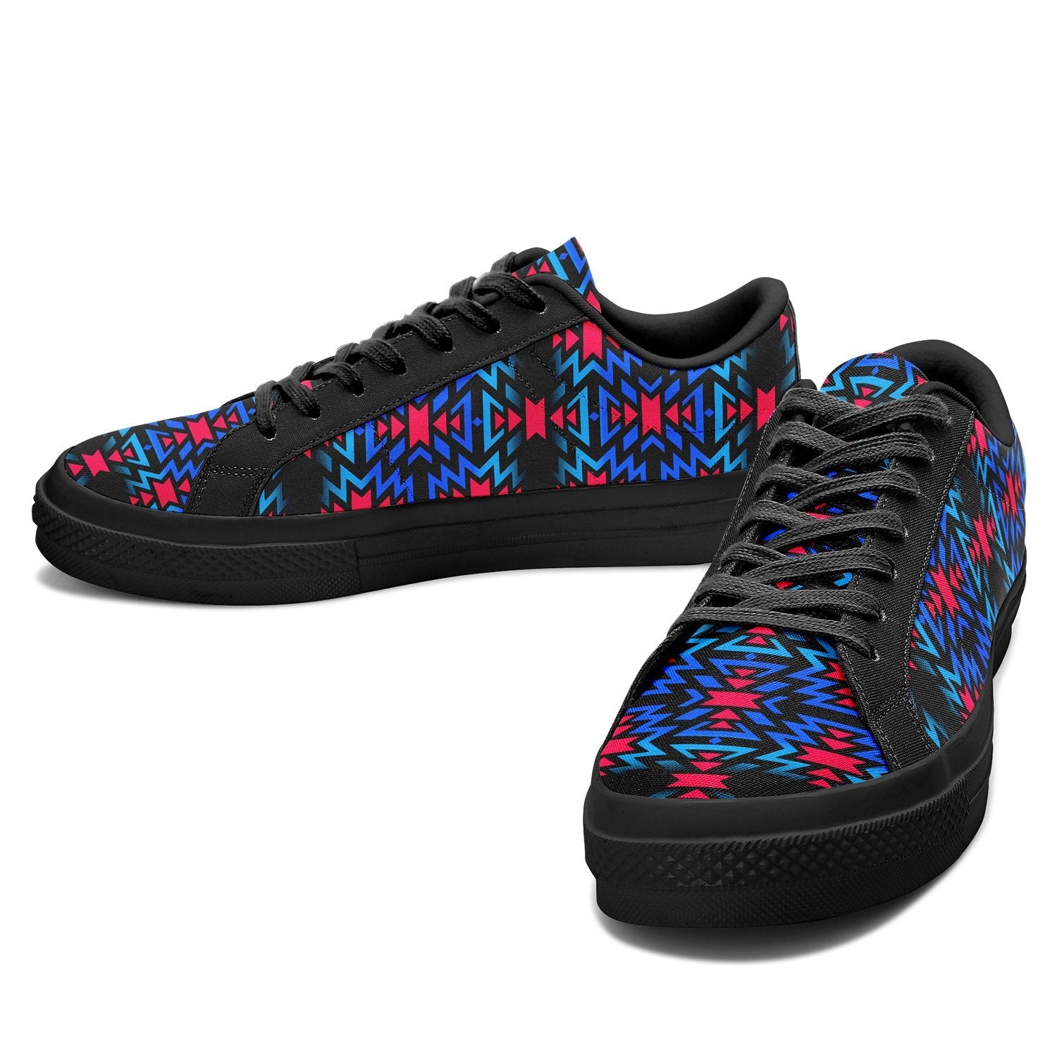 Black Fire Dragonfly Aapisi Low Top Canvas Shoes Black Sole 49 Dzine 