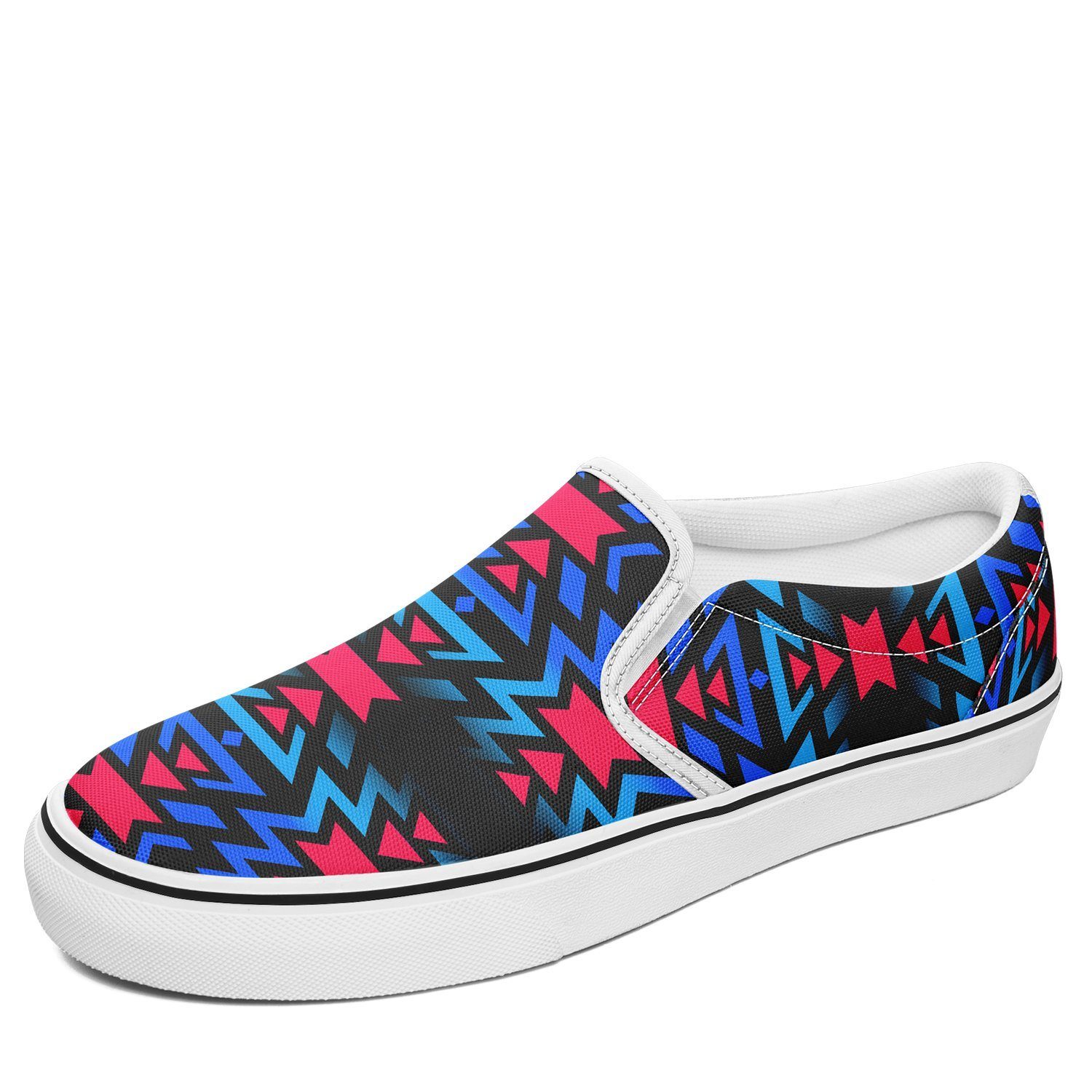 Black Fire Dragonfly Otoyimm Kid's Canvas Slip On Shoes 49 Dzine US Youth 1 / EUR 32 White Sole 