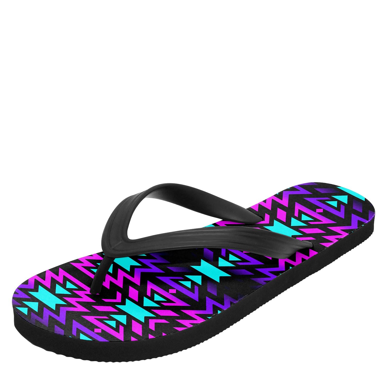 Black Fire Winter Sunset Flip Flops 49 Dzine 