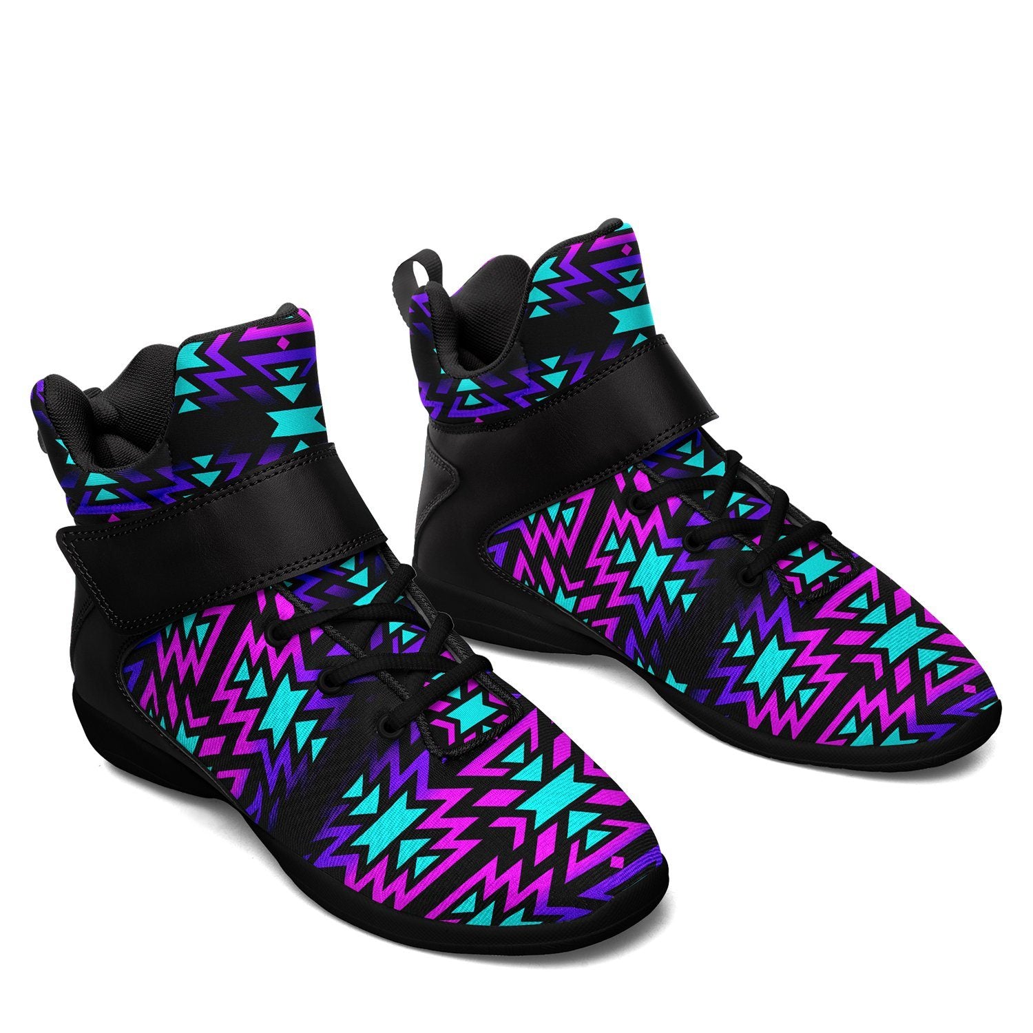 Black Fire Winter Sunset Ipottaa Basketball / Sport High Top Shoes 49 Dzine 